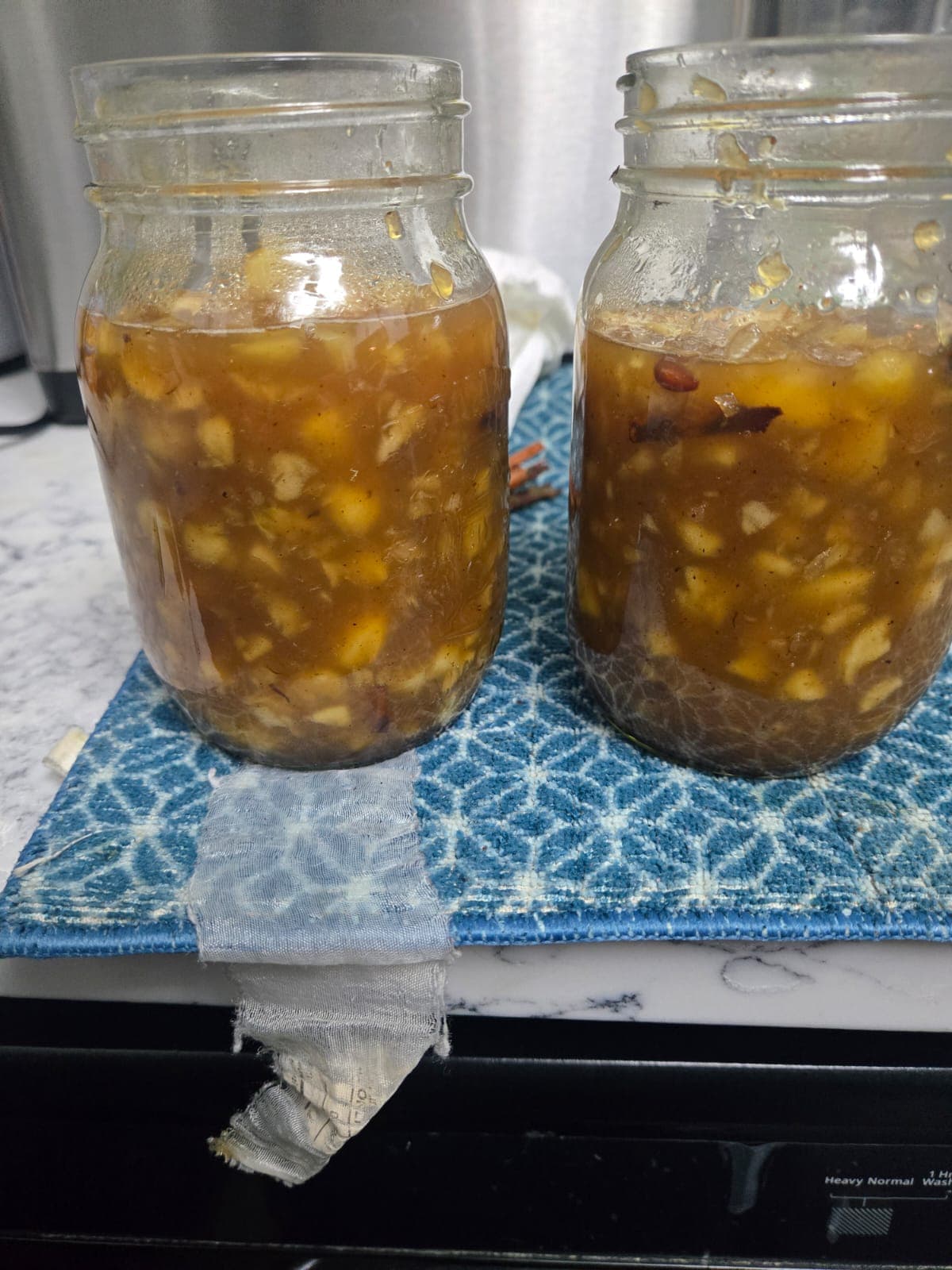 Fruit jam jars
