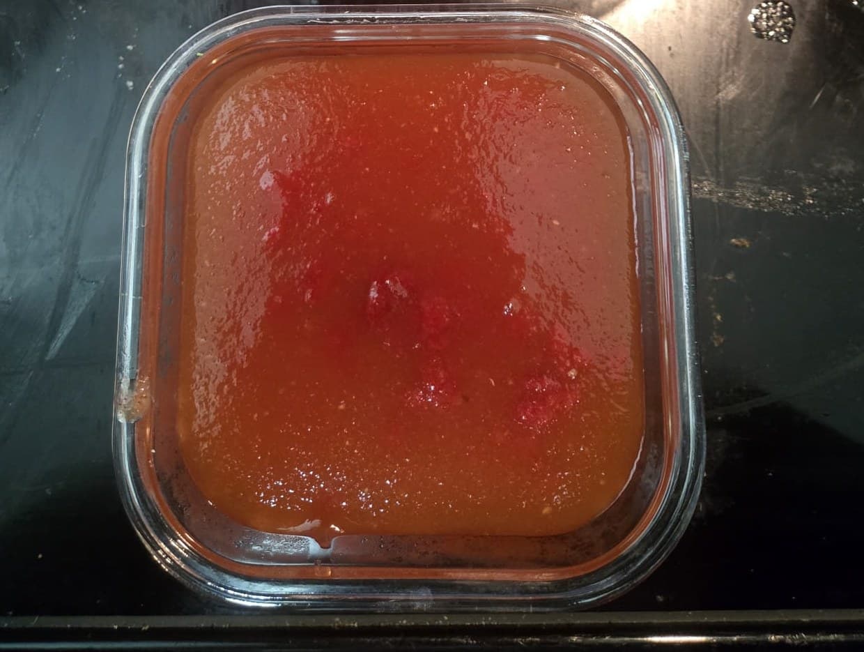 Watermelon jelly jar